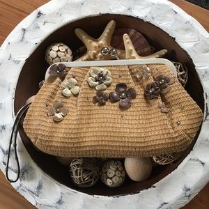 VINTAGE COACH CLUTCH WRISTLET EUC